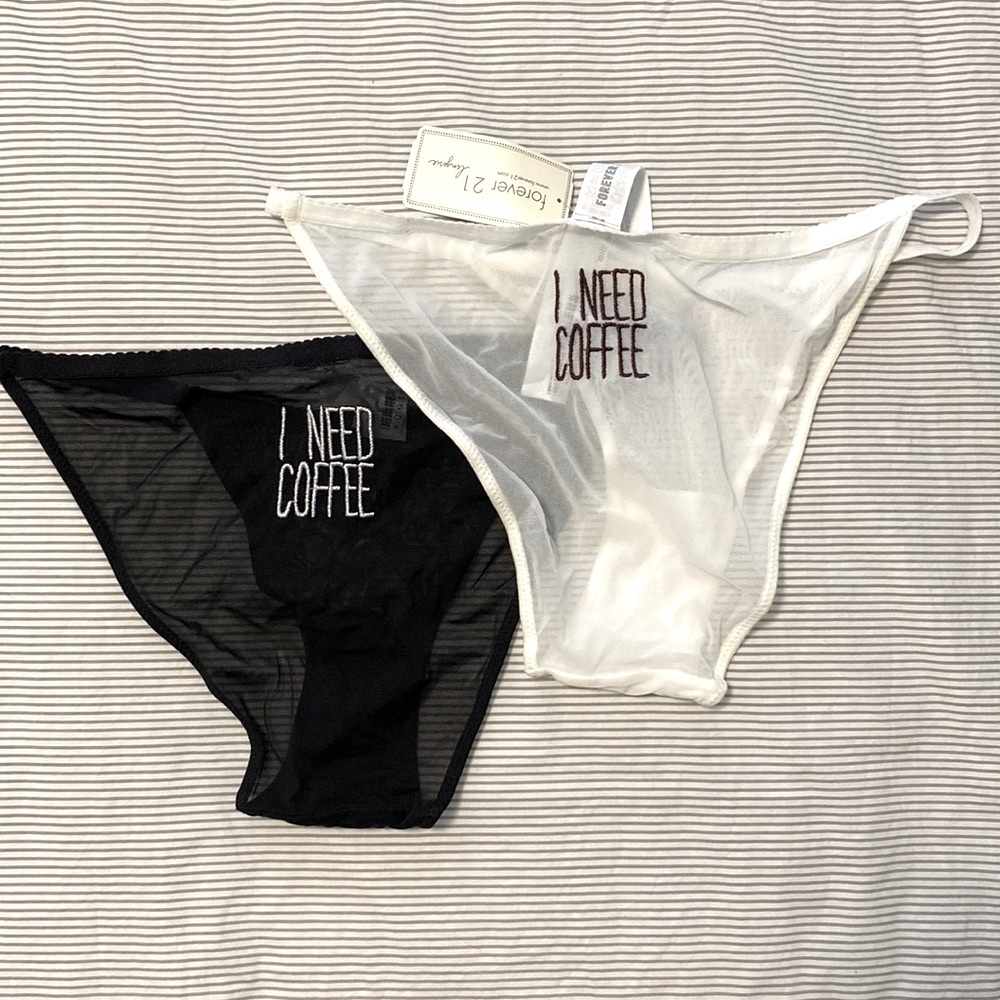 FOREVER 21 sheer panties sz m